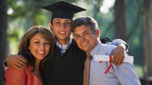 Latinx family at graduation 