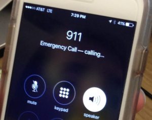 Emergency call on cell phone - 911