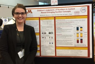 Taylor Praus presenting a poster at the National Conference on Undergraduate Research in 2015