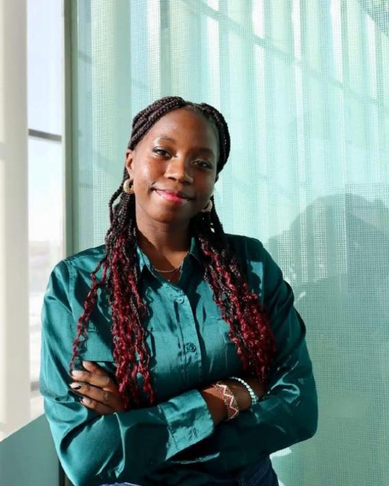 student posing for a picture