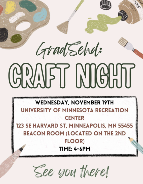 Craft Night event flyer